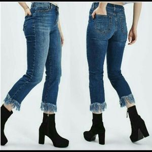 TopShop motto free fringe jeans